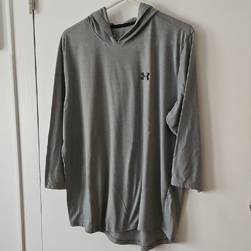 Under Amour Thredborne Hoodie Lightweight, Loose Heatgear, Womans L